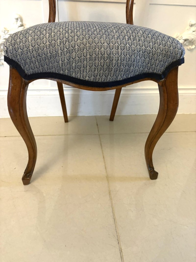 Outstanding Quality Set of Six Antique Victorian Rosewood Dining Chairs - Image 9